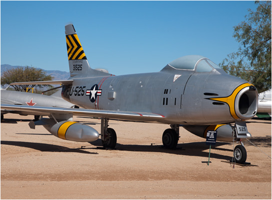 North American F86H Sabre images pima