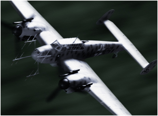 Me110 german fighter plane